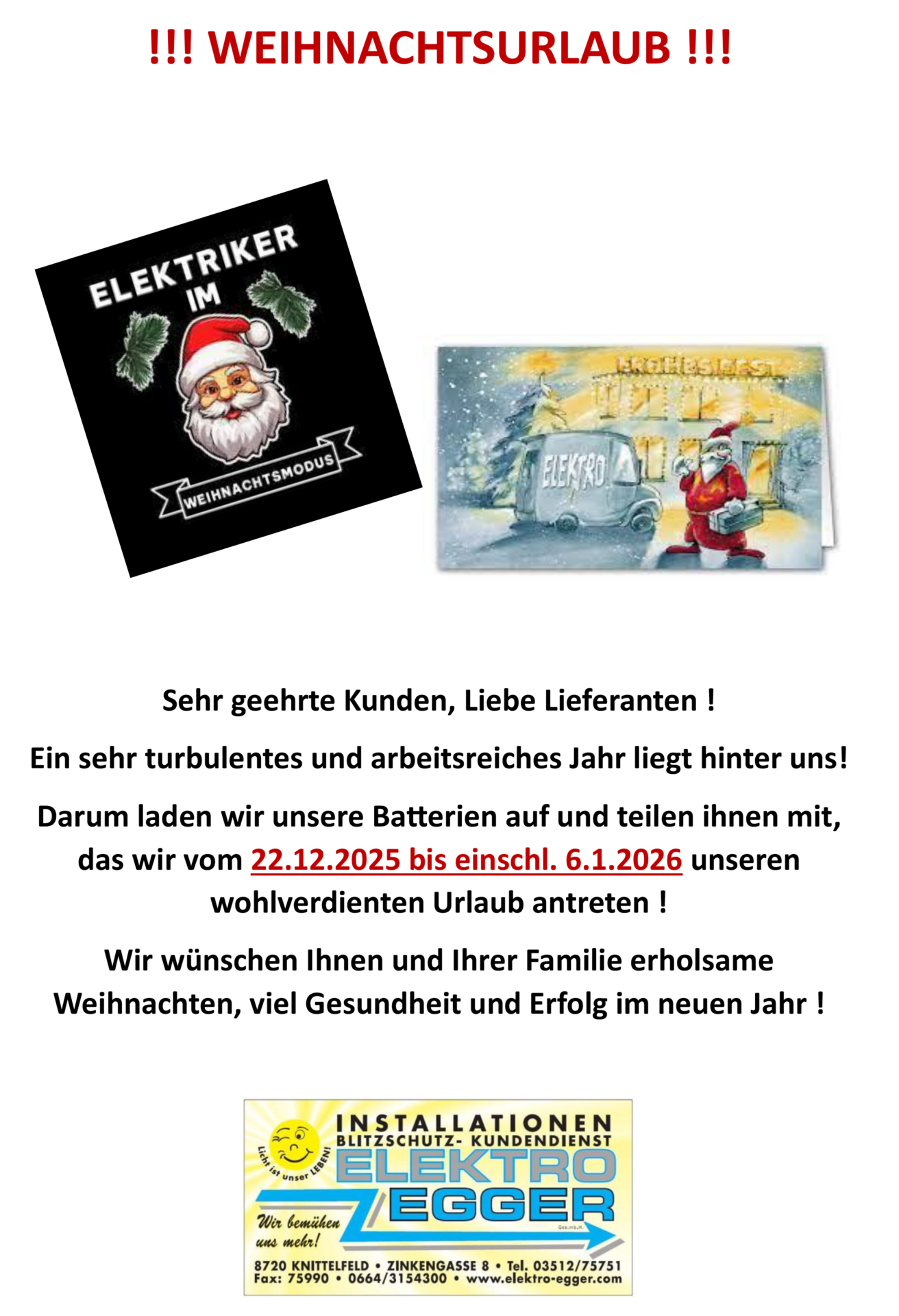 WEIHNACHTSURLAUB 2025 1